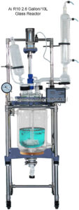 AI R10 2.6 gallon jacketed glass reactor