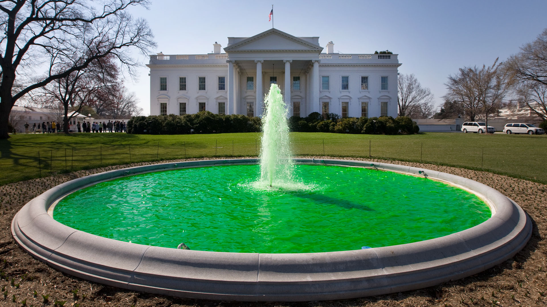 The White House on St. Patrick's Day